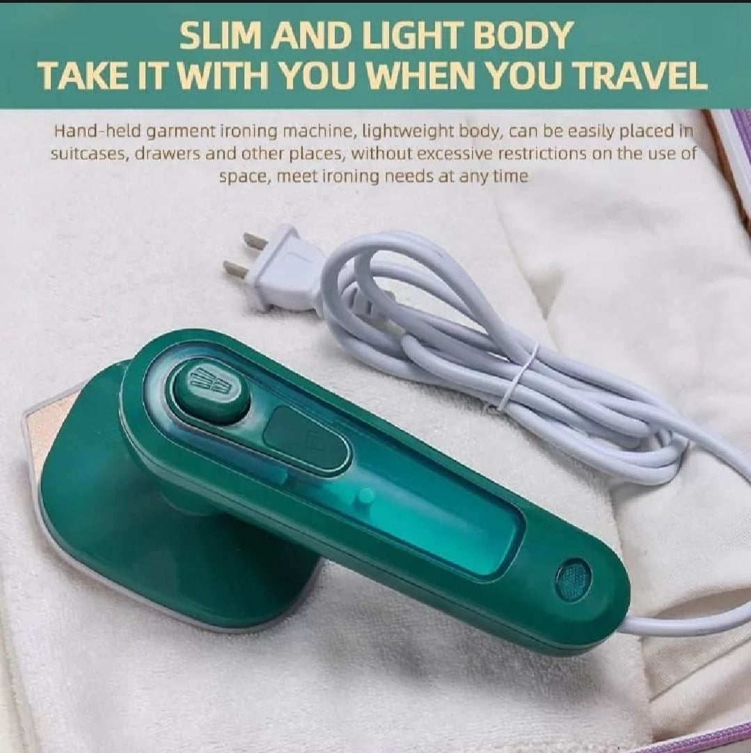 Portable Steam Iron – Travel Garment Steamer with Spray & Storage Box for Quick Wrinkle Removal