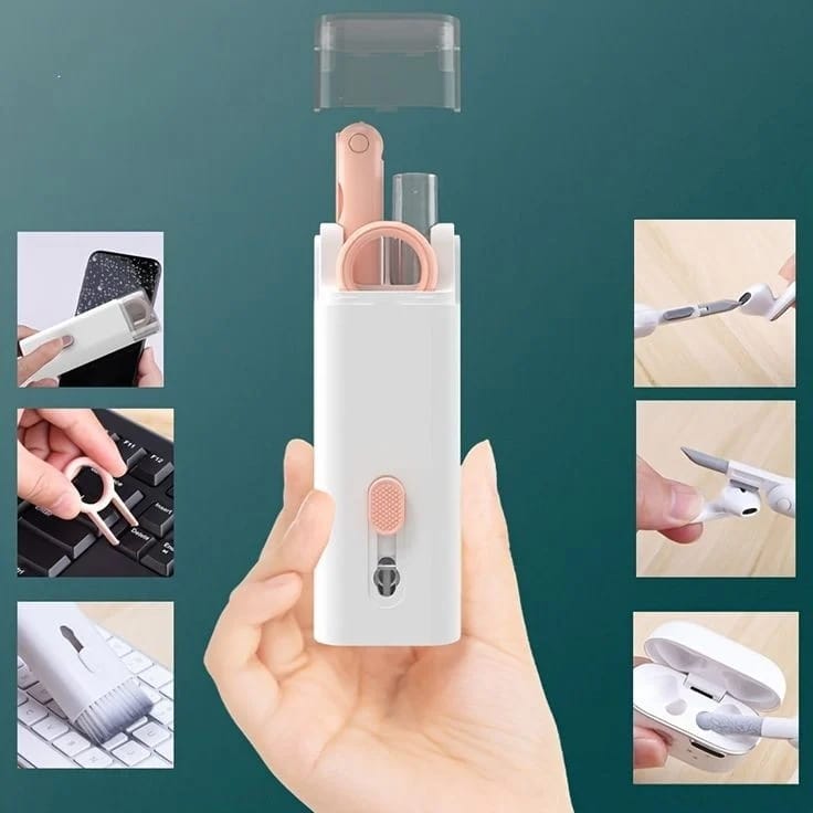 7-in-1 Headphone & Keyboard Cleaning Kit – Multi-Function Earbuds Cleaning Pen & Brush