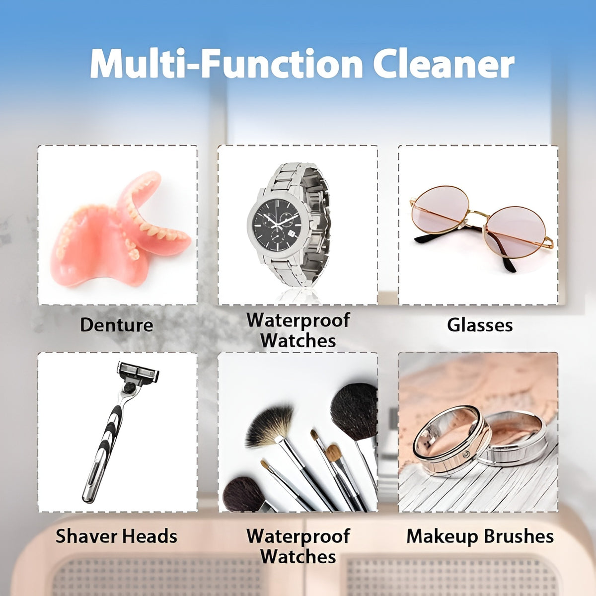 Ultrasonic Jewelry Cleaner – Professional Cleaning Machine for Watches, Glasses & Jewelry