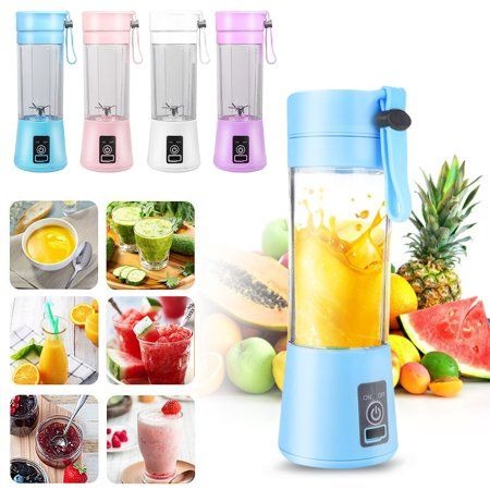 Portable 6-Blade USB Rechargeable Blender – Mini Smoothie Maker & Personal Juicer Cup