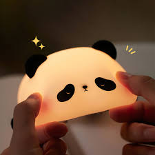 Mini Panda Squishy Night Light – Soft Silicone LED Lamp for Kids & Nursery
