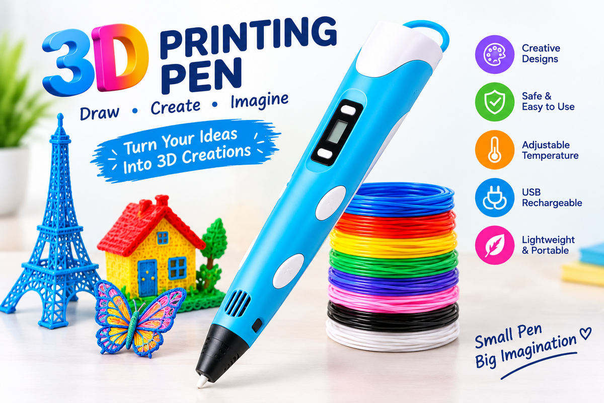 3D Printing Pen for Kids – Creative Drawing, Art & Craft 3D Pen